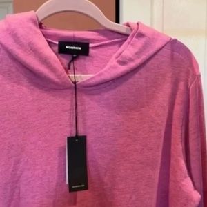 Monrow Pullover Hoodie Pink Size Large